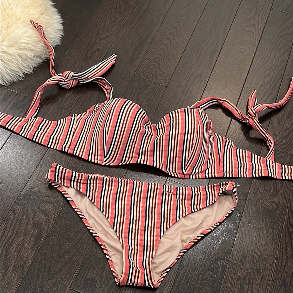 Striped Bikini Set